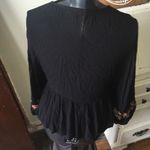 American Eagle  embroidered flowy boho Icelandic S blouse Photo 1
