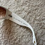 Fossil  Rhinestone White Sunglasses with Brown Lenses Photo 2
