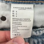 American Eagle  Women 4 Skater Denim 6" Short Light Wash Distressed Baggy Fit Photo 4