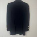 St. John Collection ST. JOHN BASICS Black Santana Knit Long Sleeve Gold Buttons Blazer Size‎ 2 Photo 2