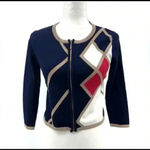 Carmen Marc Valvo New with tags Carmen by Carmen Marc navy blue cardigan in size small Photo 4