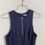 T by Alexander Wang Navy Blue Silk Twill Romper Blue Size 2 Photo 3