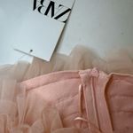 ZARA Pink Strapless Crop Tulle and Knit Tube Top Tulle Ruffles Size Small NEW Photo 8