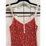 Old Navy  Women's Lace‎ Trim Cami Henley Ribbed Tank Top Y2K Retro Photo 1