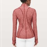 Lululemon Run Briskly 1/2 Zip Heathered Core Red Photo 1