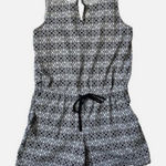 New York & Company Black white Cotton Sleeveless Romper. Size Medium. Photo 0