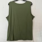 Zenana Outfitters  Front Knot Sleeveless Top Blouse Womans Size 3X Green Photo 6