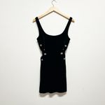 ZARA Velvet Velour Crystal Jewel Diamond Embellished Cut Out Mini Party Dress Photo 0