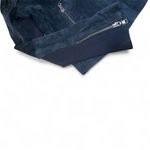 Ecru Navy Suede Jacket | Size XS Photo 3