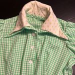 Vintage 60s/70s Long Sleeve Dress. International ladies garment workers union. Green Photo 1