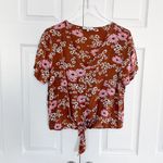 Madewell  Novel Tie-Front Top in Hillside Daisies Photo 1