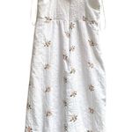Chic White Floral Dress with Embroidery Size M Photo 1