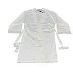 Ralph Lauren Ivory Lace Trim Robe, Women's Medium, New With Tags, Lingerie White Photo 5
