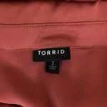 Torrid  Rust Button Front Long Sleeve Midi Shirt Dress 2 2X Photo 2