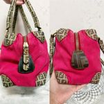 Fendi Authentic RARE Barbie Pink & Monogram Forever Bauletto Boston Bag Photo 5
