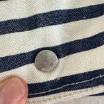 Baggu Navy and White Striped Drawstring Backpack Photo 3