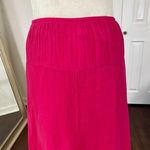 Ruby Road Fairy Coquette Bright Pink Cotton Flowy Full Midi Maxi Skirt 10 / M Photo 2