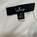Lulus  Bubbly Charm NWT size‎ Medium White Taffeta Tiered Ruffled Mini Dress Photo 6