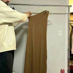 Ribbed knit maxi dress Brown Size XS Photo 1