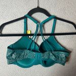 No Boundaries  Bra Womens Green 36C Allover Lace Push Up Bra NEW‎ Photo 2