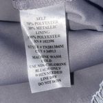 Connected Apparel Sleeveless, Silver Shimmer Tiered Dress - size 16 Photo 5