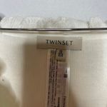 Twinset ivory white knitted ruffle cami top kids 14 women S Photo 1