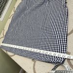 Anthropologie NWT  FOREVER THAT GIRL PUFF SLEEVE MINI DRESS BLUE GINGHAM LARGE Photo 15