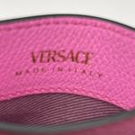 Versace Mini Medusa Pink Paradise Grainy Leather Slim Card Case - NWOT Photo 3