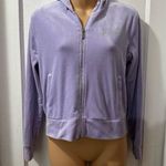 No Boundaries  Rhinestone Faith Lavender Zip Up Hoodie in M Photo 0