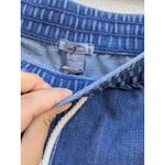 Aerie  by American Eagle Jean Shorts Elastic Waist Pull On Cut-Off Frayed Small Photo 1