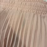 T Tahari Tahari Pink Cream Pleated Banded Midi Skirt Photo 3