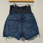 Old Navy  Women Dark Blue Maternity Slouchy Straight Casual Summer‎ Shorts Size 4 Photo 3