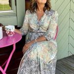 Pinko Chemisier Rosalina Floral Animal Print Long Sleeve Shirt Maxi Dress Size 4 Black Photo 0