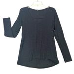 Lululemon Shirt Womens Size 8' Gray Long Sleeve Scoop Neck High Low Hem Running Photo 1