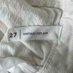 PacSun Shorts Womens 27 White Rigid Frayed Hem Vintage Cut Off Casual Festival Photo 5