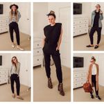 Trina Turk  black crepe high rise joggers pants 2 Photo 7