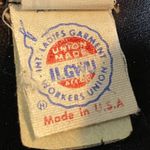 Vintage 70s Ruffled Pockets Mini Dress Black Fit & Flare Ruffles Scoop Womens XS Photo 7