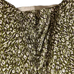 Garnet Hill NEW Signature Eco Merino Cardigan Sweater S Green Leopard Photo 2