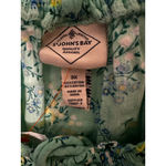 st. john's bay Women's  Green Floral Blouse 3X Plus Size Photo 3