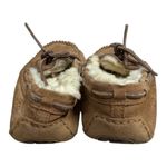 UGG  Dakota Brown Suede Sheepskin Moccasin Slippers Women’s Size 6 Fuzzy Cozy Photo 3