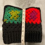 Handmade Crochet Cat Animal Ear Beanie Hat Cozy Ribbed Brim Stretch Winter Hat Photo 6