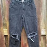 Vibrant Distressed Black Women's Jeans Photo 5