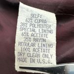 Nanette Lepore  Women's Cupra Blend Dark Red‎ Blazer [Size 12] Made in USA Photo 2