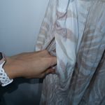 Z Supply Z-Supply Cream & White Lido Palm Leaf Maxi Dress Size Small Photo 4