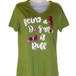 Time And Tru  "Being a Dog Mom is Ruff" Tee M Photo 0