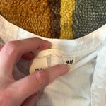 H&M White Thin Linen Embroidery High Low Long Sleeve Tunic Top Coverup Size 4 Photo 2