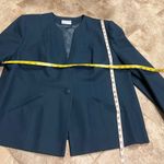 Pendleton  vintage virgin wool teal blue single breasted long sleeve blazer 22W Photo 6