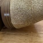 Nine West Wildgirls Gold Glitter Lighting Bolt Loafers Size 6 Photo 6