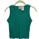 American Vintage Vintage Y2K Denim Republic Denim Sleeveless Cropped Green Babydoll Tank Medium Photo 0