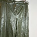 Avec Les Filles  dark green faux leather cropped pants Photo 1